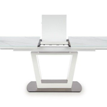 Фото2.Обідній стіл розкладний BLANCO 160 (200) x90 Halmar Білий